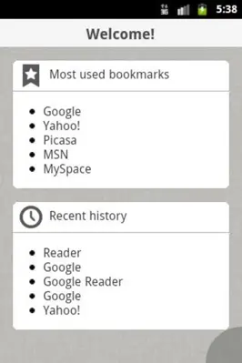 Zirco Browser android App screenshot 1